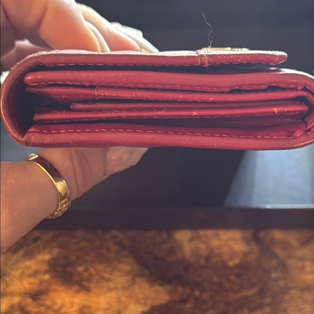 MCM Red Quilted Leather Wallet LIKE NEW NO CALLOUTS - Picture 13 of 15